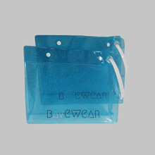 pvc金葱粉袋子定作pvc金葱化妆包 水晶格利特手挽袋透明pvc