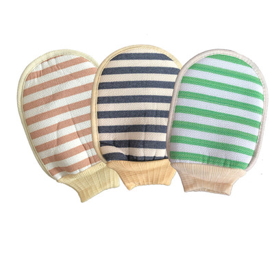 潔德澡巾廠家彩條時尚新款搓澡巾雙面 條紋加厚沐浴手套