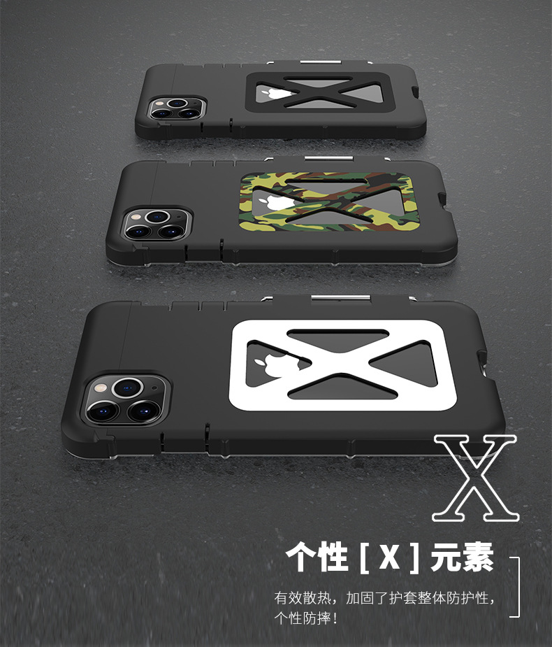 Armor King Iron Man Luxury Shockproof Stainless Steel 360° Rotating Metal Flip Case Cover for Apple iPhone 11 Pro Max & iPhone 11 Pro & iPhone 11