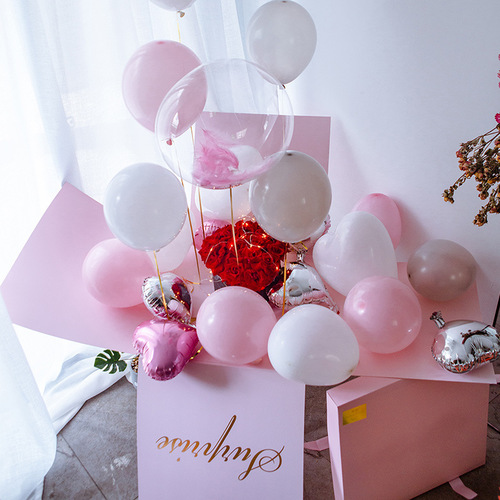 Surprise box explosion box confession balloon gift box birthday surprise Valentine's Day internet celebrity gift box balloon box