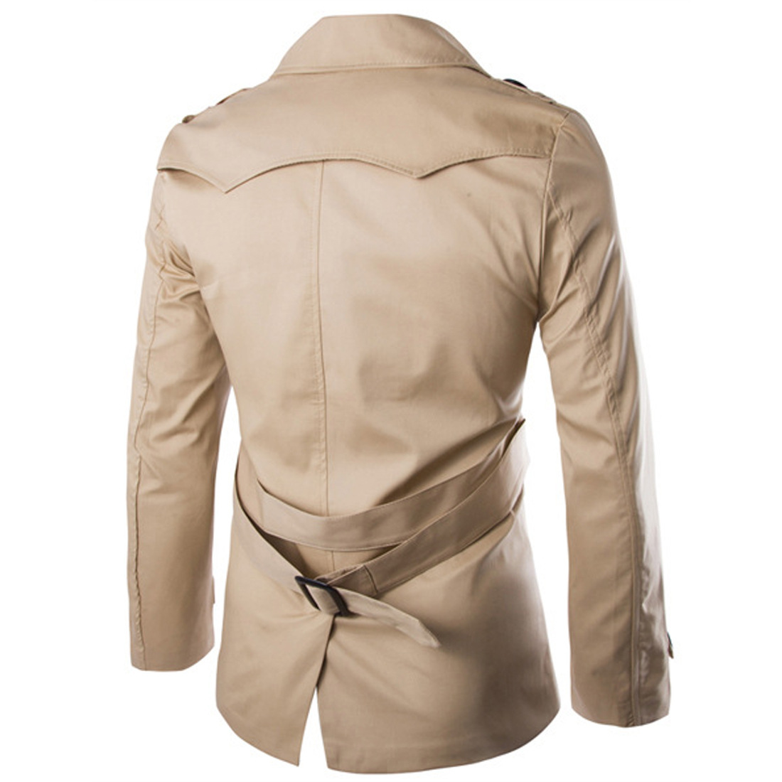 2019 nuevo comercio exterior hombres trench coat aowofs algodón doble botonadura boutique abrigo británico temperamento Y016