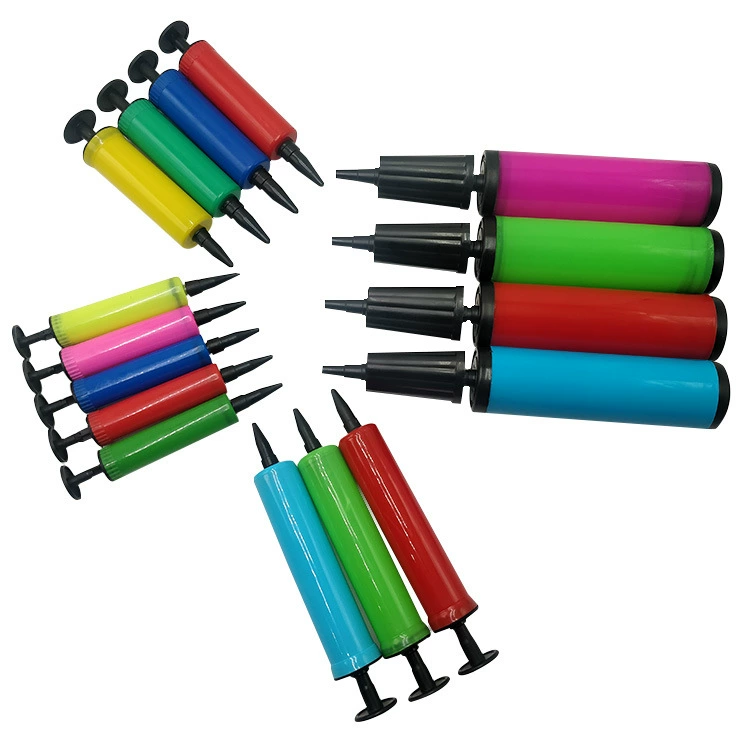 Handheld inflatable swimming ring, balloon, air pump