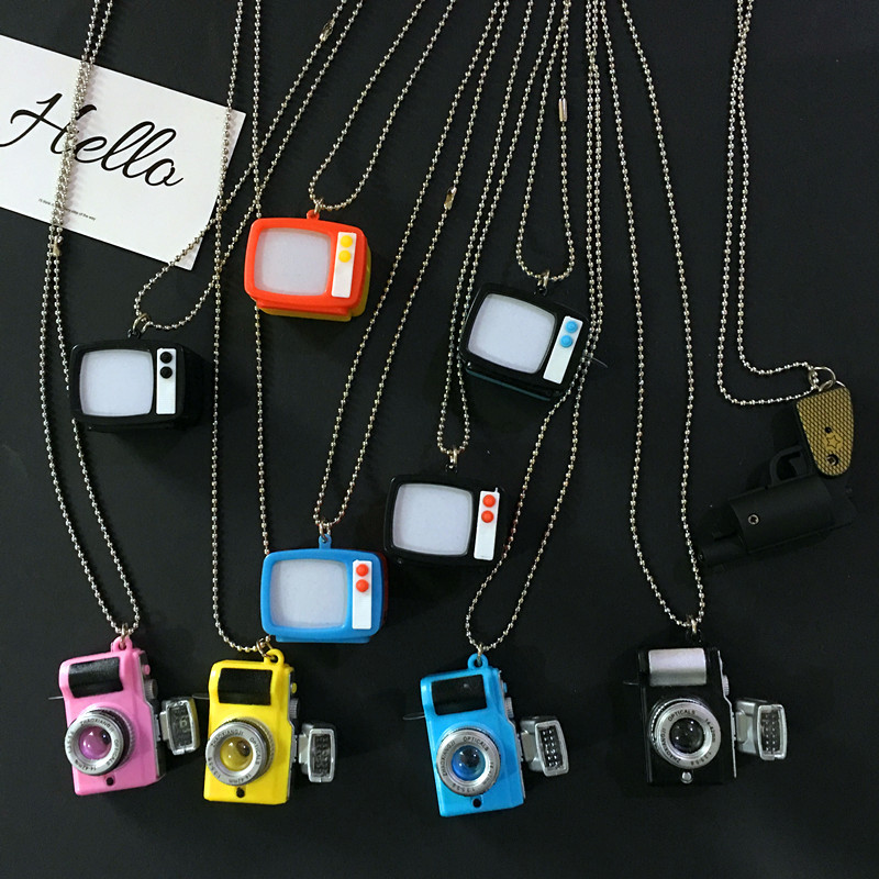 Hip-hop Camera Stainless Steel Alloy Plastic Unisex Pendant Necklace display picture 5