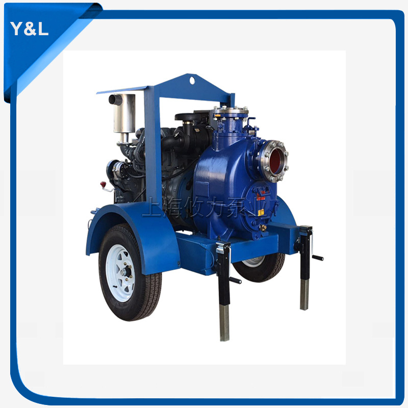 JT-3移动柴油机自吸排污污水水泵 防汛移动拖车水泵 农田灌溉水泵