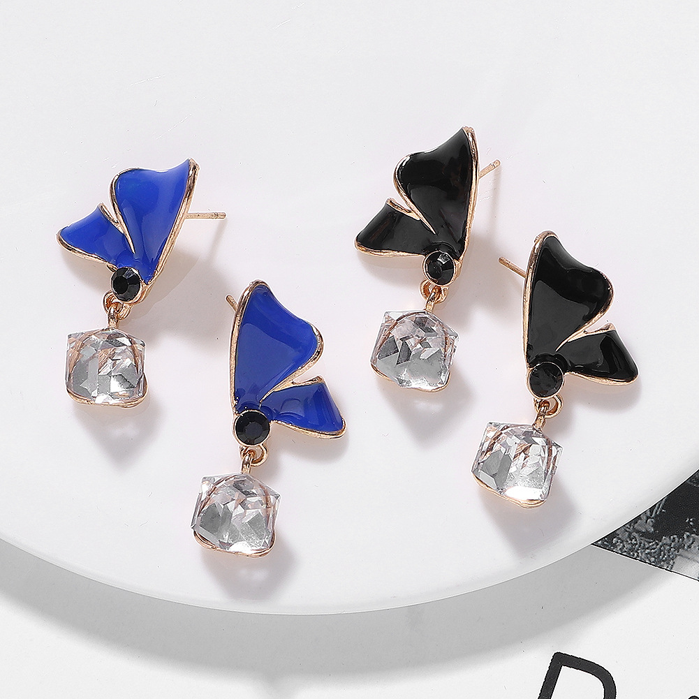 Alloy Diamond Drop Oil Bird Earrings New Jewelry Fashion Ear Accessories display picture 7