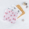 Children&#39;s Handkerchief new pattern Bubble four layers Gauze Kerchief Cartoon Dot baby towel wholesale Three