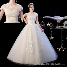 婚纱礼服新娘2025新款韩式苏州婚纱虎丘厂家显瘦大码简约一字肩