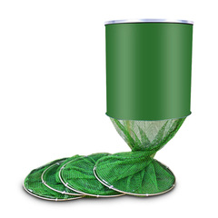 Stainless steel ring fish protector, universal glue black pit fishing net for still fishing, wholesale from Xi Ping source factory, fishing accessories.