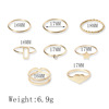 Brand ring with pigtail, set, European style, simple and elegant design