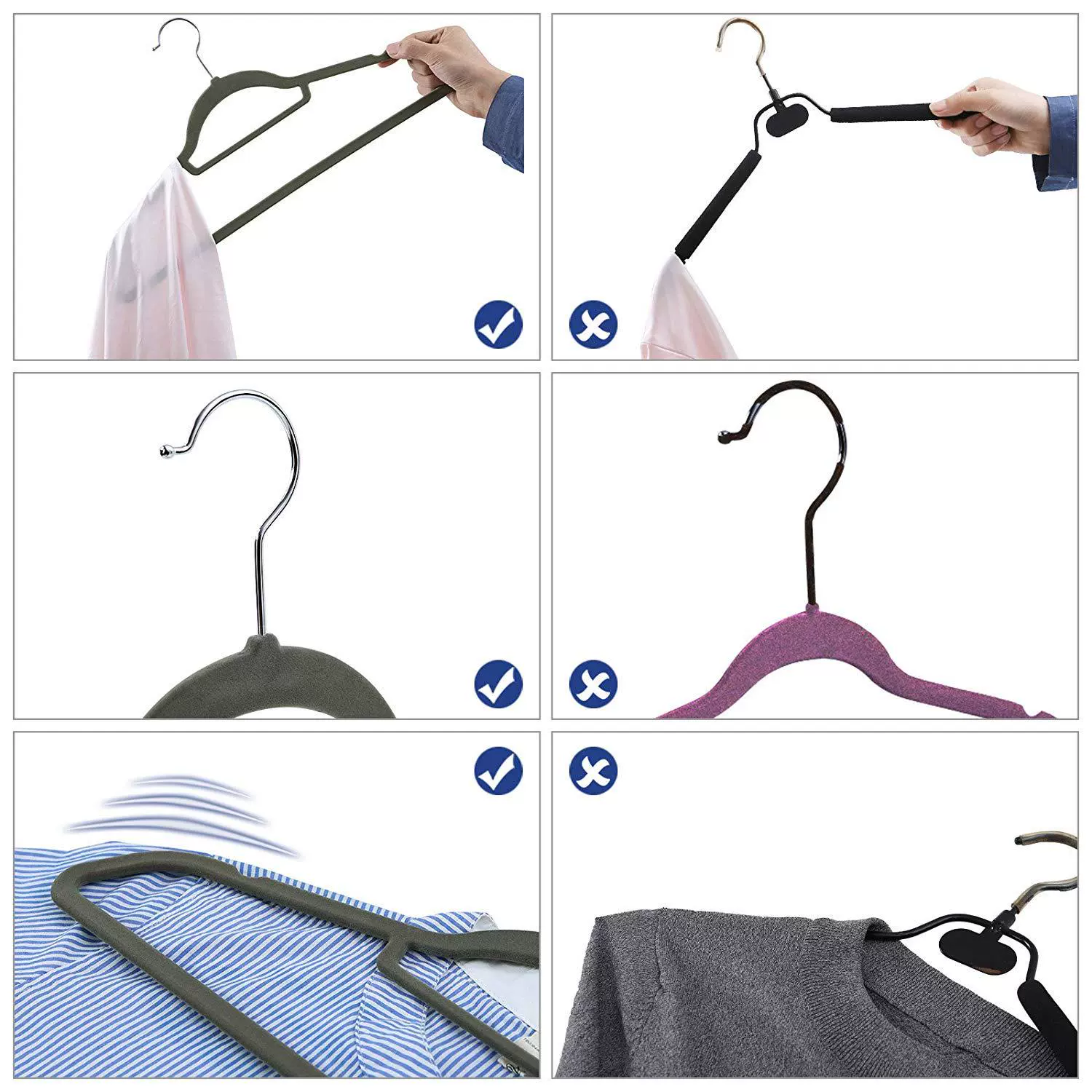 Plastic drying rack, universal non-slip hanger, Amazon