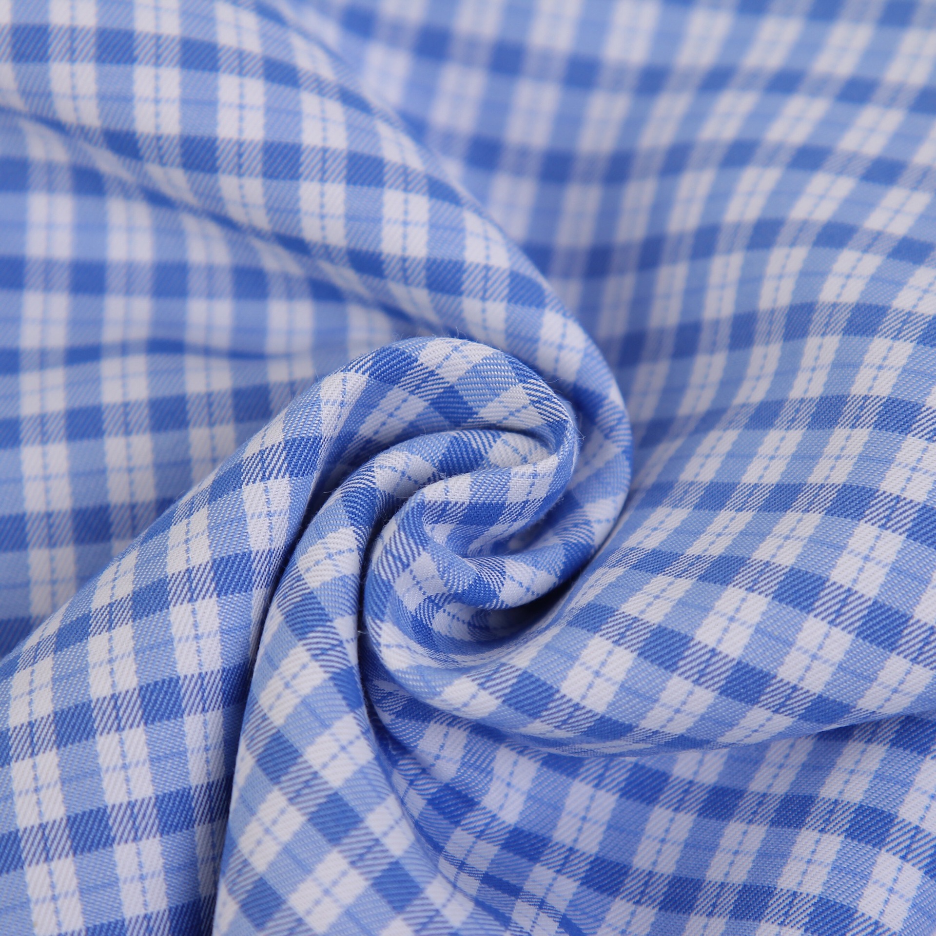 工装职业装衬衫 面料简约时尚舒适斜纹细格面料厂家批发01