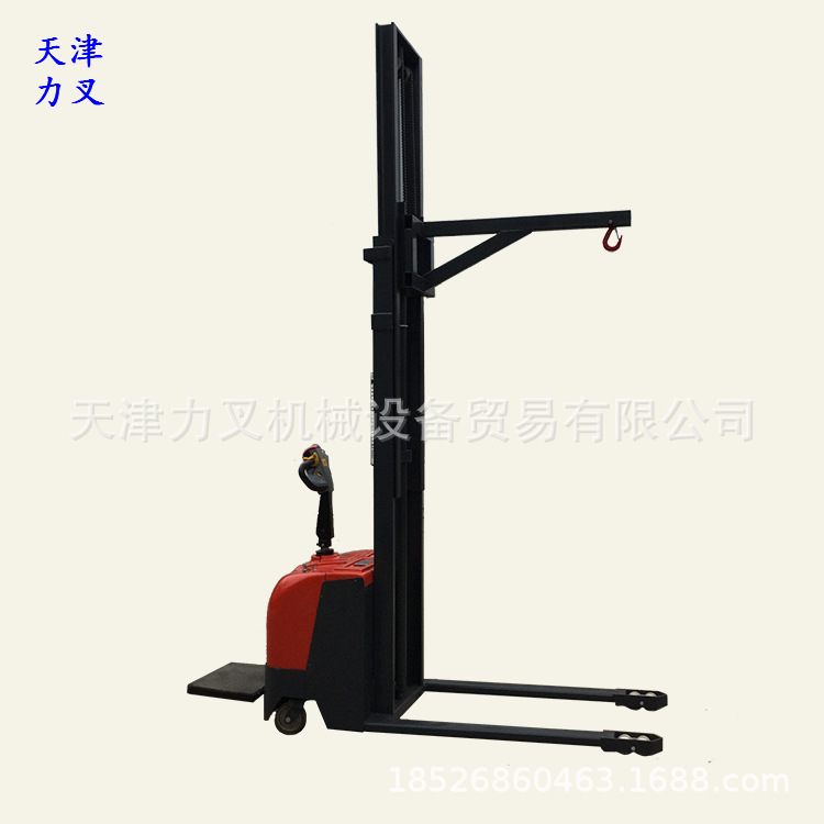 供应全自动叉车电动吊勾式装卸车 自行式电动升高机电瓶堆高铲车