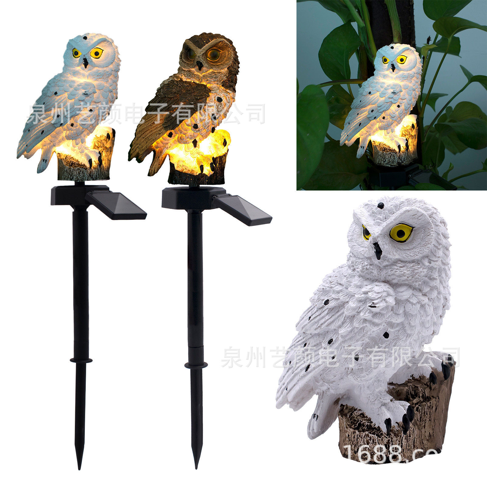 In-Stock Direct Delivery Solar Owl Decorative Led Lawn Light for Outdoor Courtyard Garden Lighting, New Waterproof