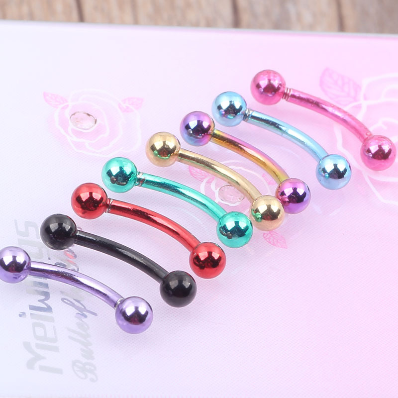Pointed titanium steel lip stud product view