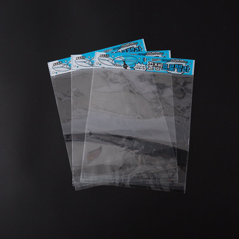 厂家批发OPP袋PE PP复合印刷袋卡头挂孔包装袋pof环保收缩膜