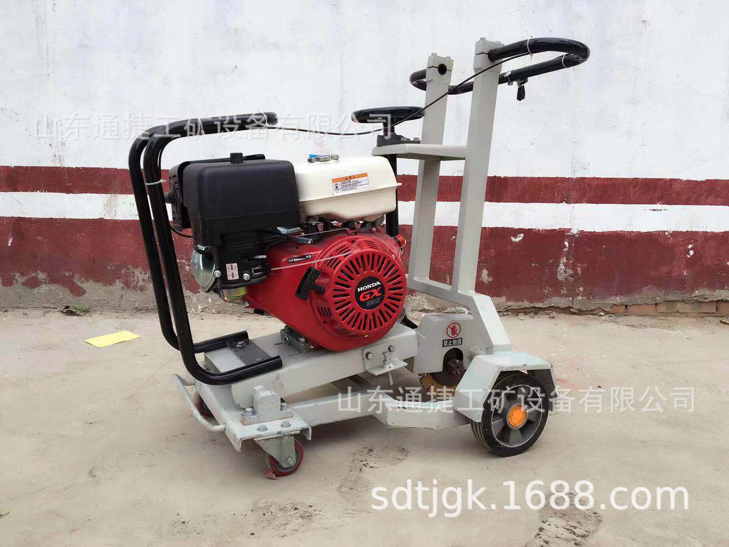 水泥路面马路开槽机  13马力混凝土开槽机HHKC-180路面开槽机