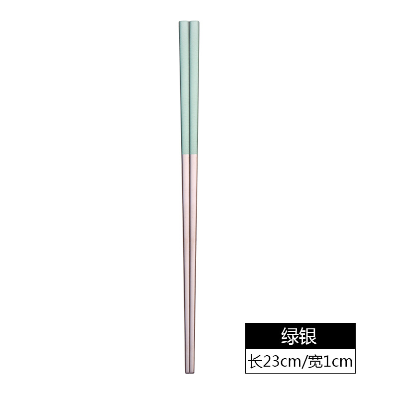 녹색 실버 젓가락
