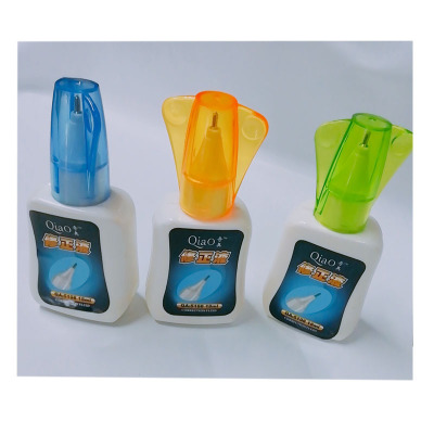 廠家直供鐵嘴兩用帶刷學生修正液塗改液辦公兩用修正帶改字液奇奧