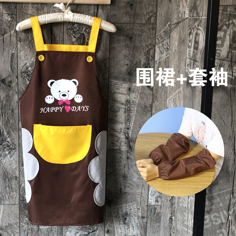 Delantal de correa de mano borrable para el hogar a prueba de aceite a prueba de agua logotipo personalizado de cocina Linda ropa de trabajo para hombres de moda