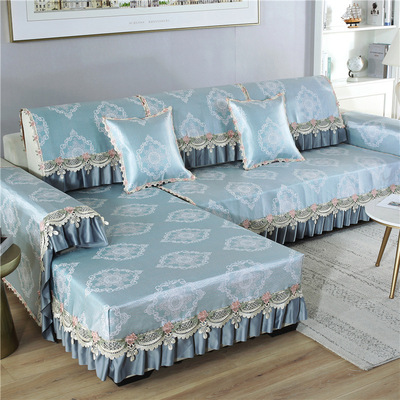 夏季冰丝沙发垫凉席坐垫夏天简约现代客厅防滑皮沙发冰藤席凉垫子|ms