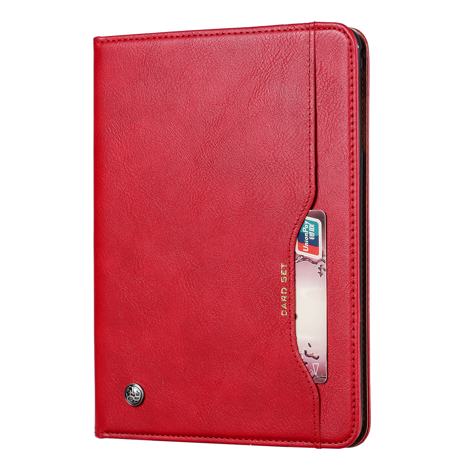 Funda de cuero adecuada para Samsung TabA8T290/T295, funda protectora para teléfono con ranuras para tarjetas, estilo empresarial, venta directa de fábrica.