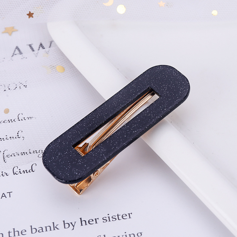 Acetic acid sheets Material Color Block, Polka Dots Pattern Retro Color Block Polka Dots Acetic Acid Sheets Hair Clip 1 Piece