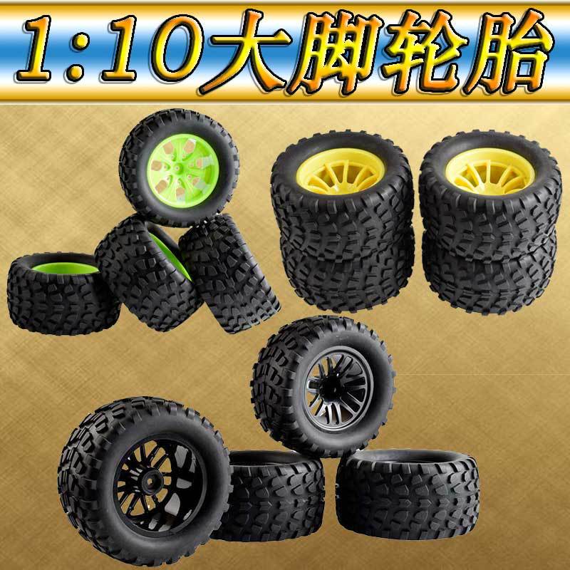 Pack of 4 1/10 Monster Truck Large Caster Tire Suitable for Infinity HSP 94111 94188