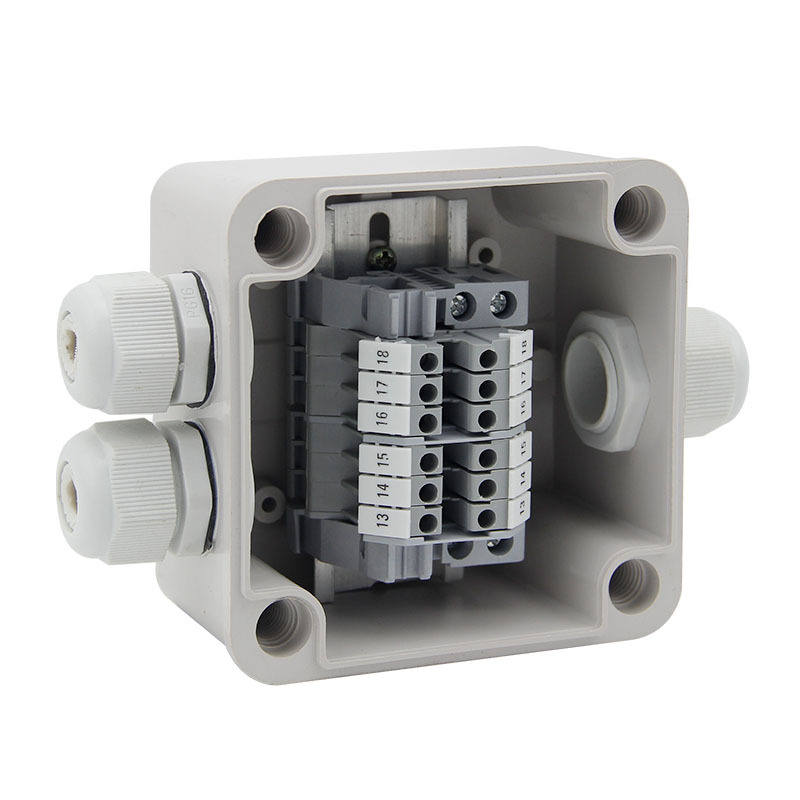 防水接线盒一进两出76A端子盒 2*10平方接线电缆分线盒电源密封盒