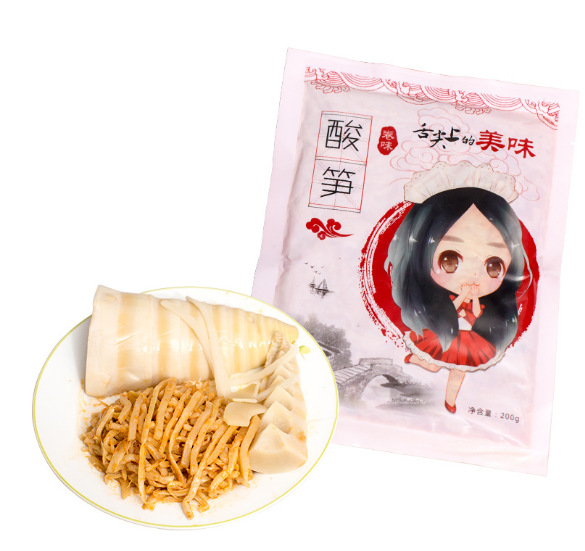 广西柳州 卷味螺蛳粉广西柳州螺丝粉配料 酸笋 腌竹笋200g/包