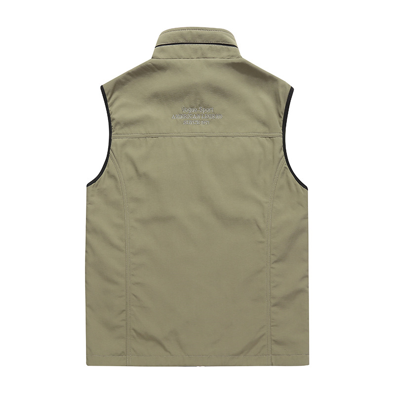 Transfronterizos de primavera y otoño nuevos hombres casual Chaleco de doble cara al aire libre Chaleco de camuflaje más tamaño chaleco 9933