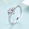 Ring, simple and elegant design, four-leaf clover, Japanese and Korean, Korean style, on index finger, internet celebrity, wholesale