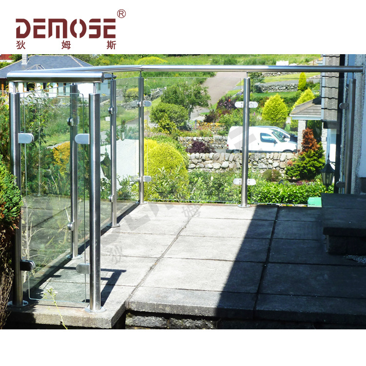 不锈钢玻璃栏杆立柱楼梯阳台露台护栏室内外通用
