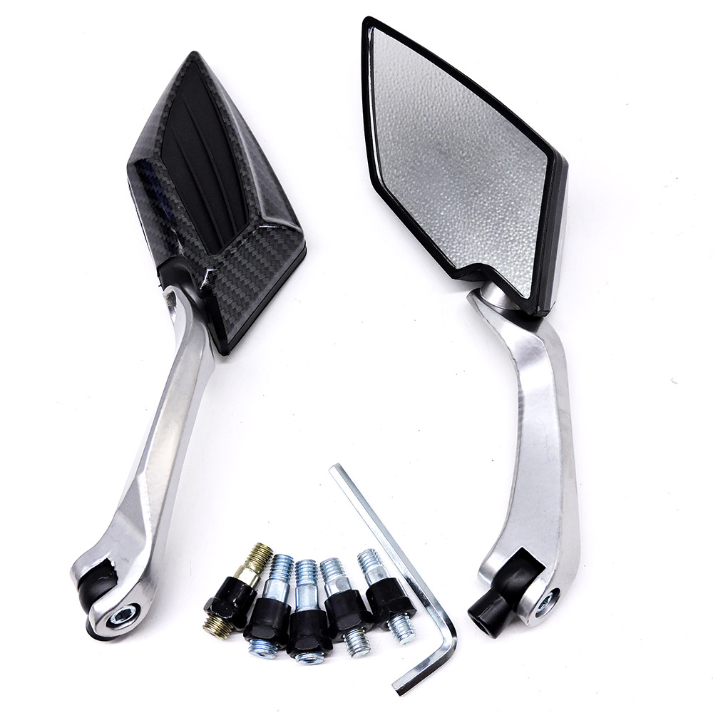 Motorcycle Modified Rearview Mirror, Scooter, Street Car, Moped Rearview Mirror, Reversing Mirror, Rearview Mirror, Diamond-Shaped Reflector