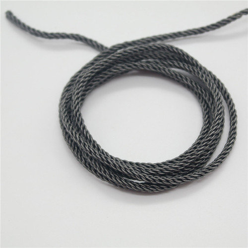 Factory direct sales new 6N copper silver-plated wire 8-strand DIY headphone cable 3.0MM wire diameter cross-border best-selling product