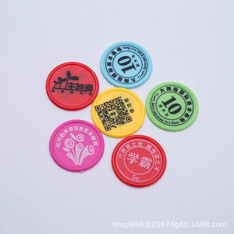 Пластиковые монеты PS производители могут печатать игровые монеты