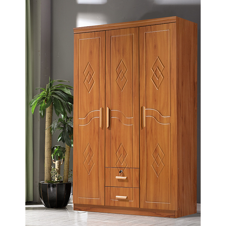 bedroom wardrobe To fake something antique Homestay customized To open wardrobe Retro Chinese style Three Wardrobe Manufactor Direct selling