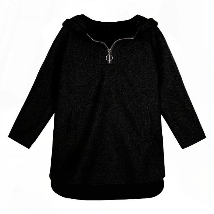 Down jacket, hoody, warm long-sleeve, 2019, oversize