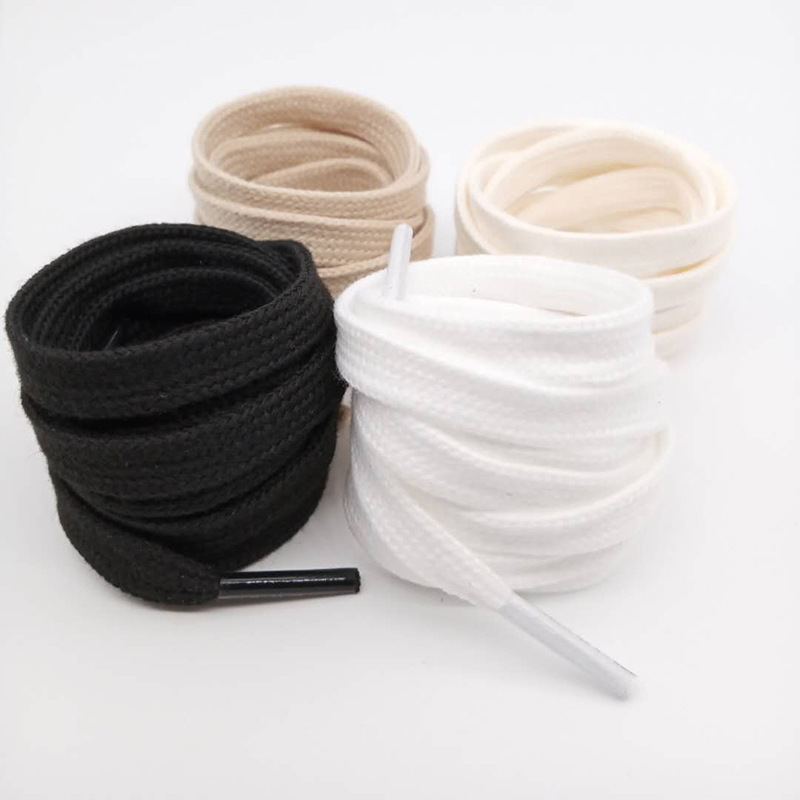 Suitable for W Wei 1970s WS high-top low-top shoes with double flat cotton black and white shoelace rope Suitable for W Wei 1970s WS high-top low-top shoes with double flat cotton black and white shoelace rope