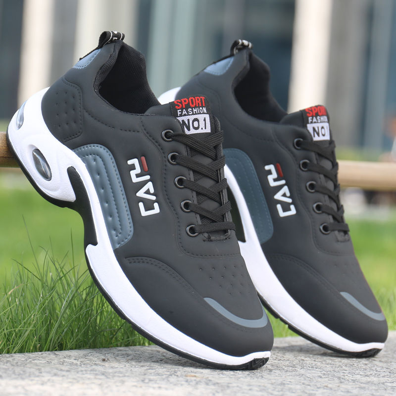 shoes Autumn and winter leisure time gym shoes Running shoes waterproof Soft bread air cushion student Korean Edition Trendy shoes