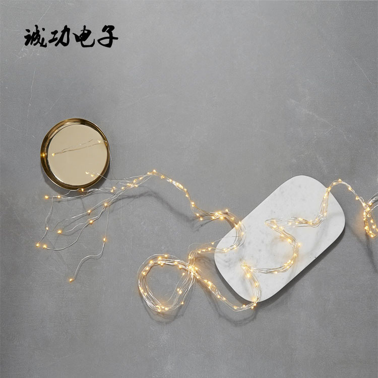 LED铜线灯串 树藤灯串电池盒变压器灯串半成品