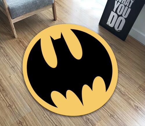 Circular rug Captain America Superman Batman Spider-Man Iron Man pet mat for cats and dogs, delivery room mat, table and chair mat