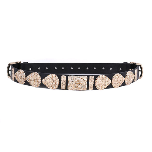 Hanfu belt, leather belt, women's girdle accessories, round-neck robe, flying fish suit, brocade clothing belt, men's all-match ethnic style belt