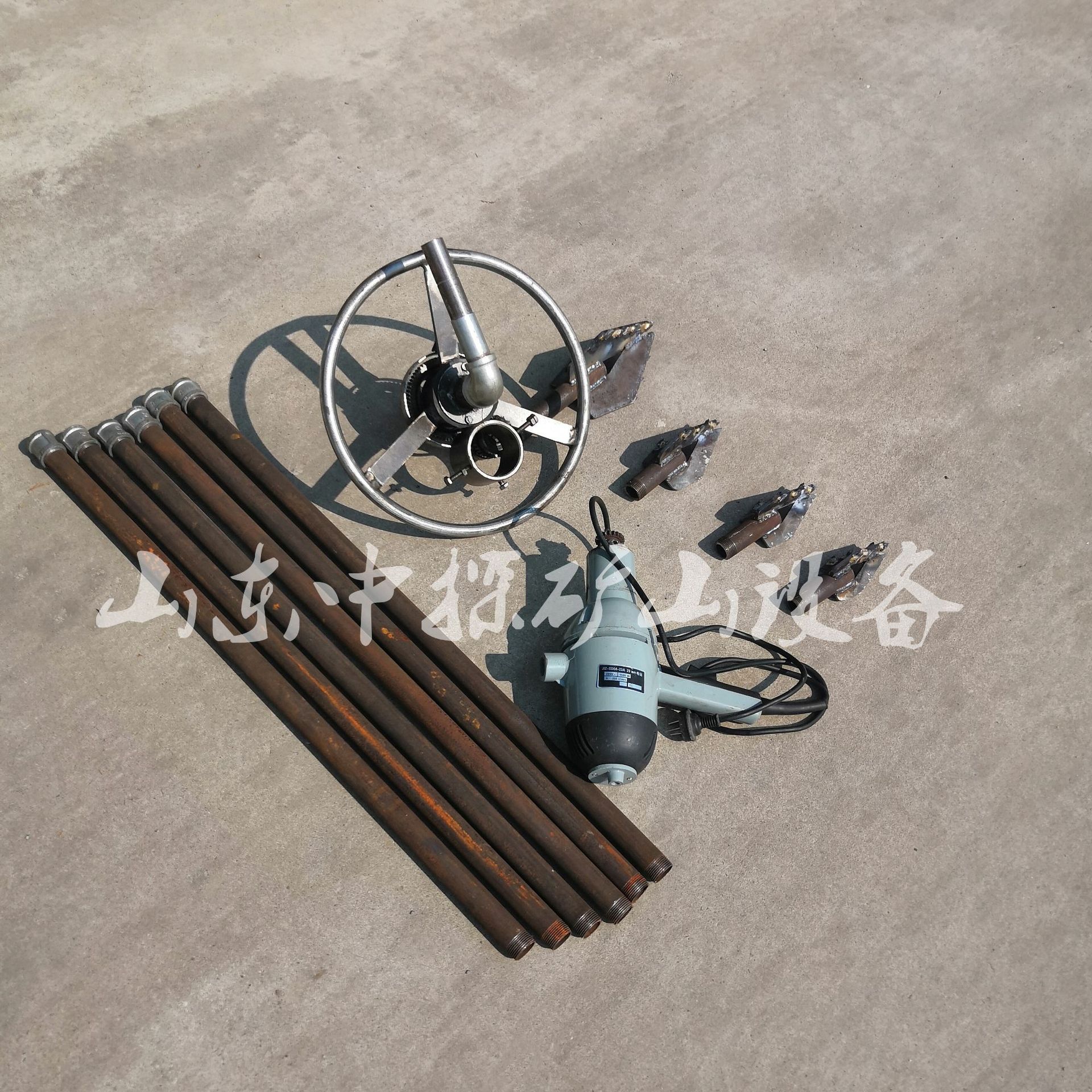 小型家用电动打井机 多齿轮圆盘室内钻井机 工程打桩降水井钻井机