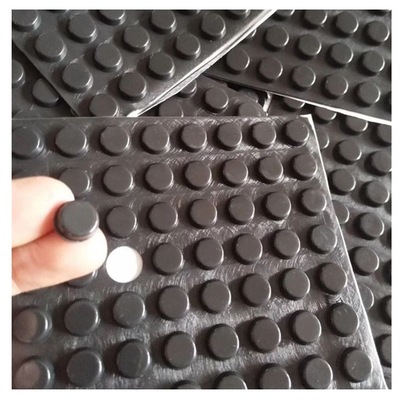 圆柱形防滑橡胶脚垫 半球形防撞胶粒黑色防震背胶自粘硅胶垫定制|ms