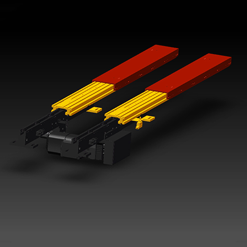 堆垛机单深双指三节伸缩叉 巷道式 立库应用 荷载量大运行平稳