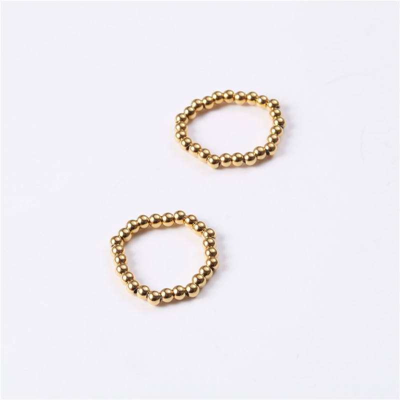 Fashion Geometric Titanium Steel Plating Rings 1 Piece display picture 3