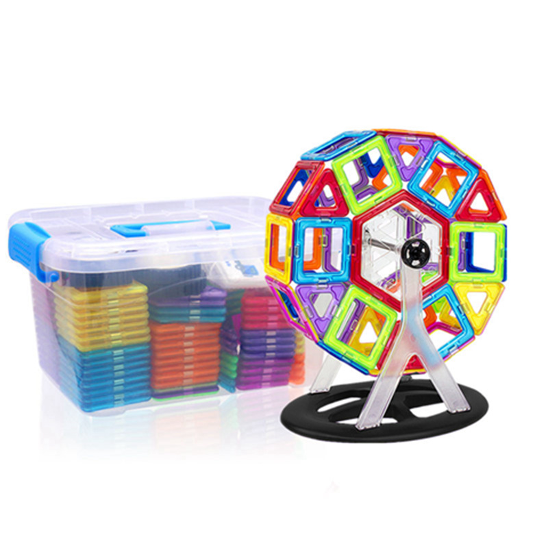 磁力片積木批發吸鐵石磁性磁鐵3-6-8周歲男女孩拼裝兒童拼圖玩具