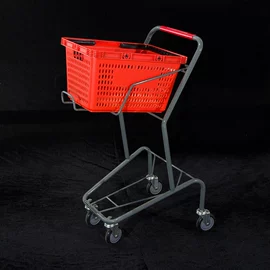 商超货架;超市购物车;塑料箱