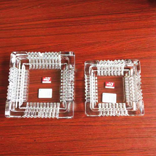 Bulk YG1016 Green Apple Square Crystal Creative National Trend Ashtray Glass Ins Ashtray Can Be Used As LOGO