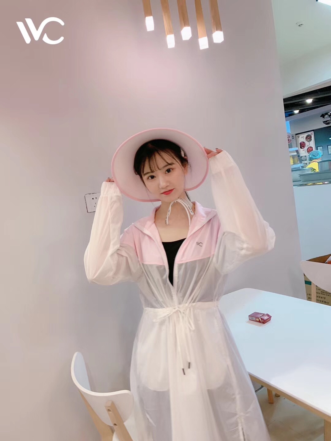 【vvc时尚拼接长款729】夏新款防晒衣女皮肤衣薄款防晒服沙滩外套|ms